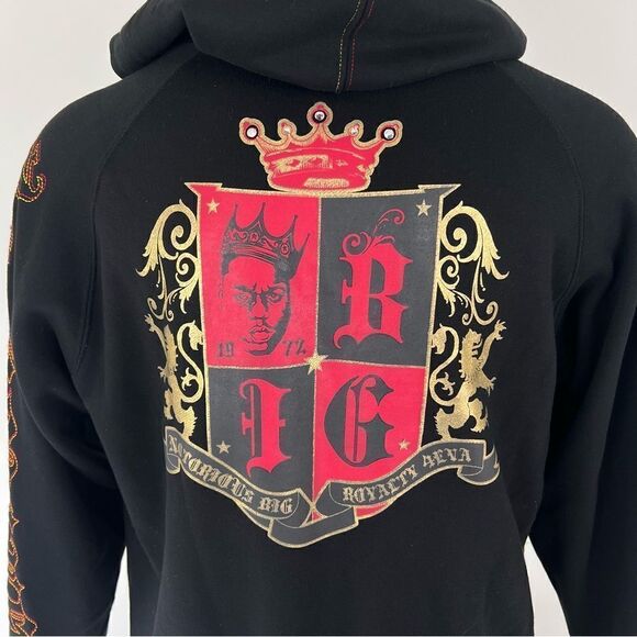 Rare Notorious B.I.G Big Hoodie Double-sided Jacket Size XL - Picture 4 of 11